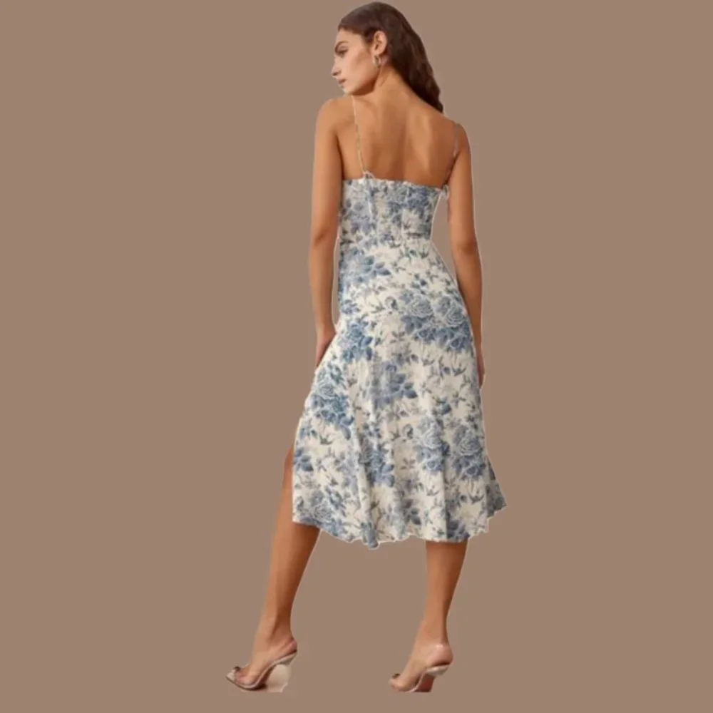 Reformation Juliette Dress in Pompadour - Picture 4 of 11